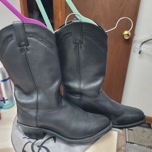 Abilene Boot Co. Black Leather Men's Boots